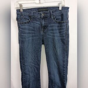 Rock & Republic Kassandra Blue Skinny Jeans with Subtle‎ Fading (#1,421)